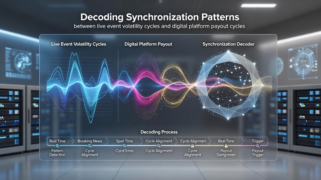 Chart illustrating correlation timelines between live event volatility spikes and subsequent digital payout recalibrations in hybrid networks